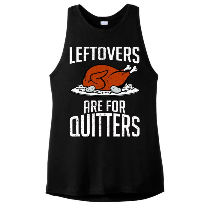 Leftovers Are For Quitters Ladies Tri-Blend Wicking Tank