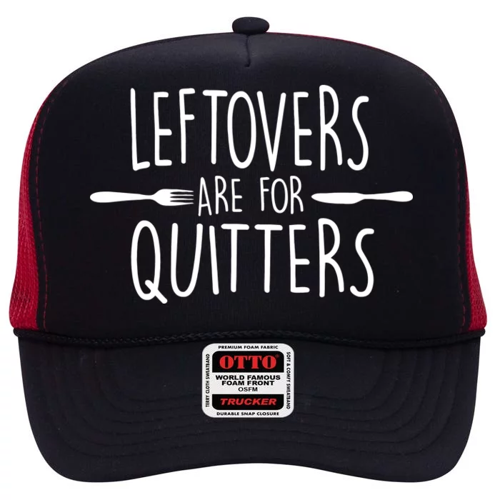 Leftovers Are Fore Quitters High Crown Mesh Trucker Hat