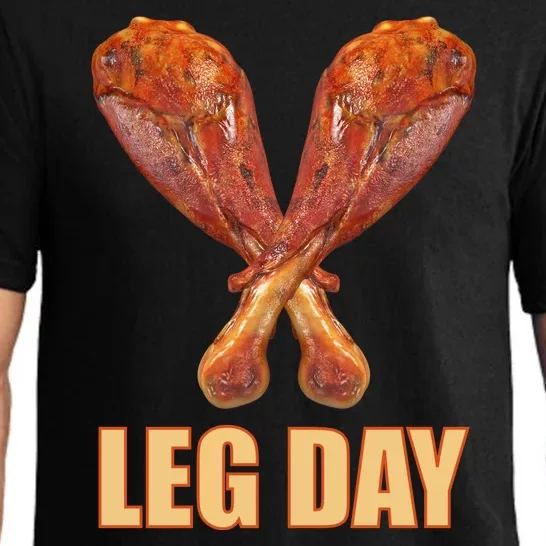 Leg Day Funny Thanksgiving Turkey Pajama Set