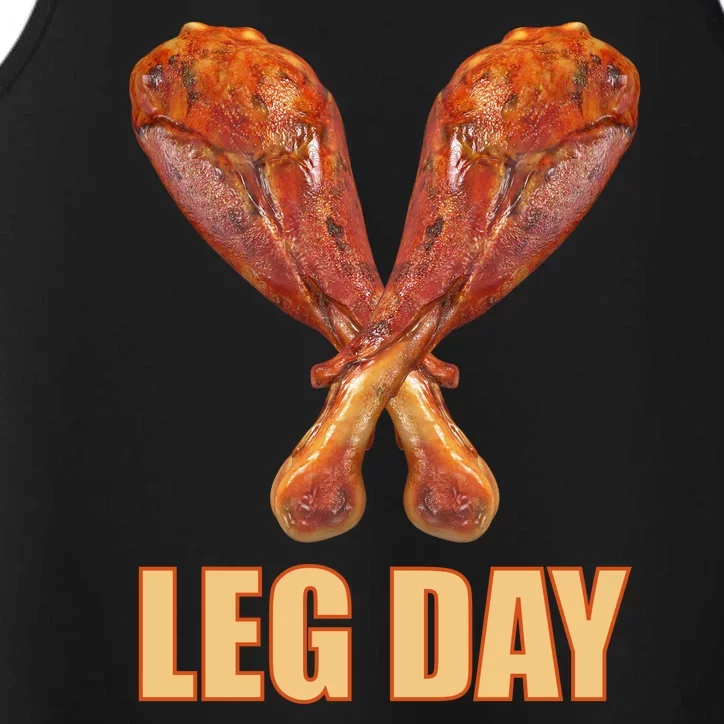 Leg Day Funny Thanksgiving Turkey Performance Tank