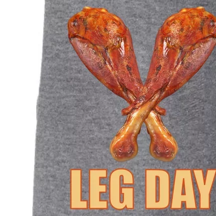 Leg Day Funny Thanksgiving Turkey Doggie 3-End Fleece Hoodie