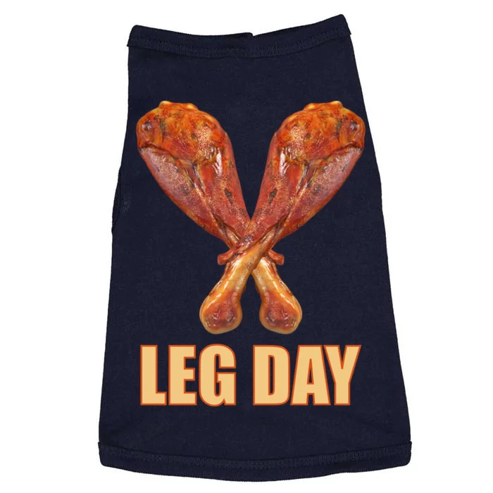 Leg Day Funny Thanksgiving Turkey Doggie Tank