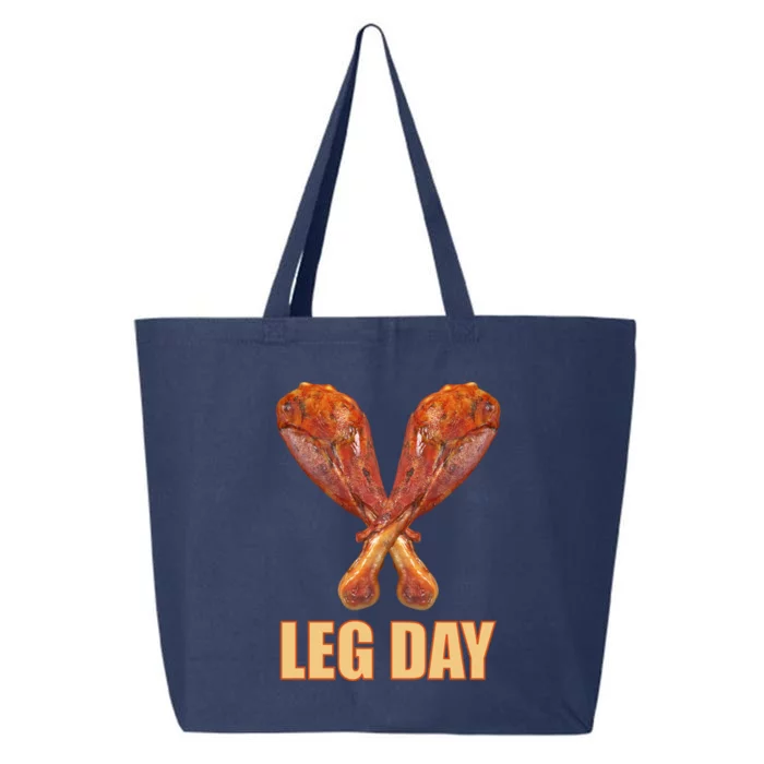 Leg Day Funny Thanksgiving Turkey 25L Jumbo Tote