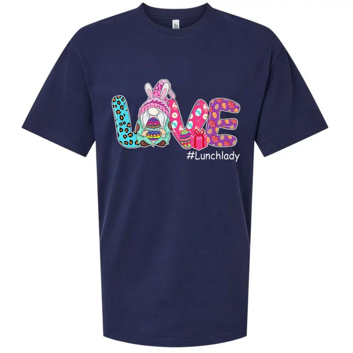 Love Easter Gnome Lunch Lady Bunny Happy Easter Day Sueded Cloud Jersey T-Shirt