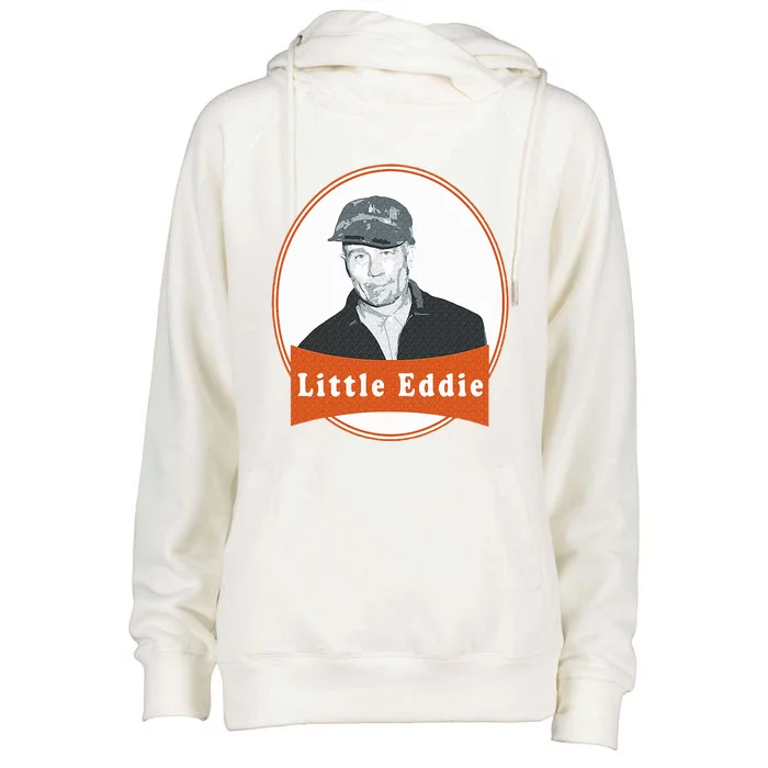 Little Eddie Gein Snacks Womens Funnel Neck Pullover Hood