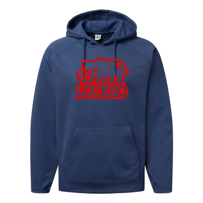 Lucero Elephant Grey Performance Fleece Hoodie