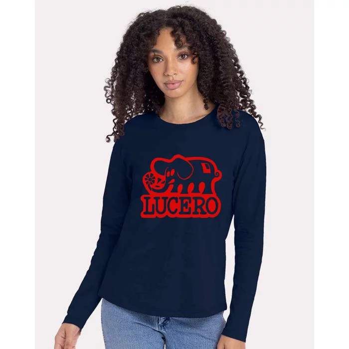 Lucero Elephant Grey Womens Cotton Relaxed Long Sleeve T-Shirt