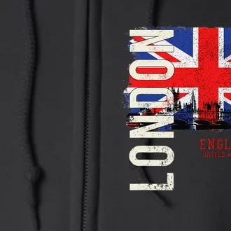 London England Great Britain Europe Full Zip Hoodie