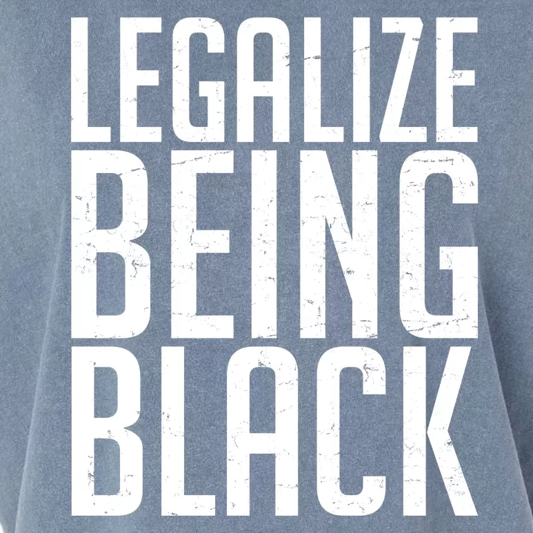 Legalize Being Black BLM Black Lives Matter Garment-Dyed Women's Muscle Tee