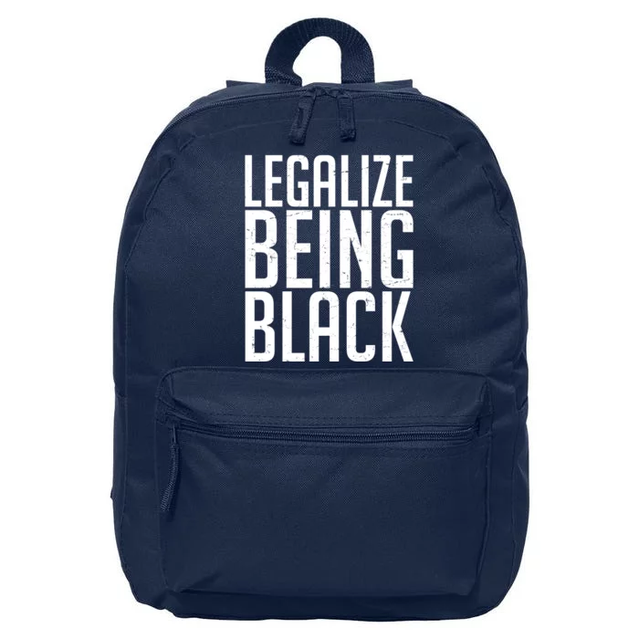 Legalize Being Black BLM Black Lives Matter 16 in Basic Backpack