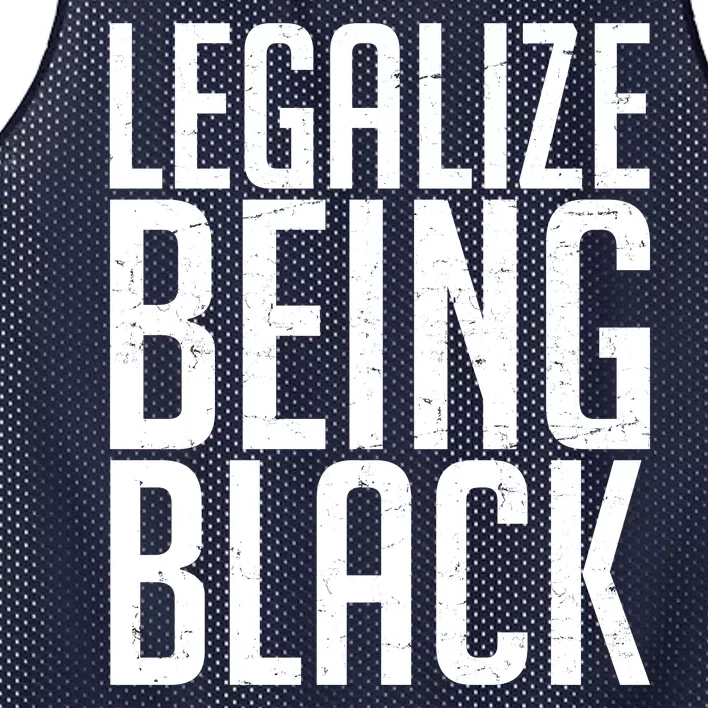 Legalize Being Black BLM Black Lives Matter Mesh Reversible Basketball Jersey Tank