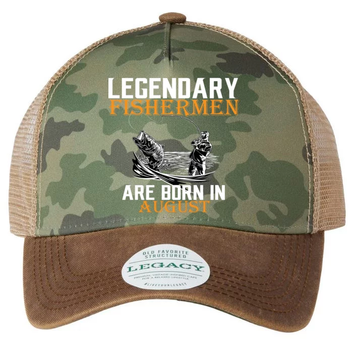 Legendary Fisherman Are Born In August Legacy Tie Dye Trucker Hat