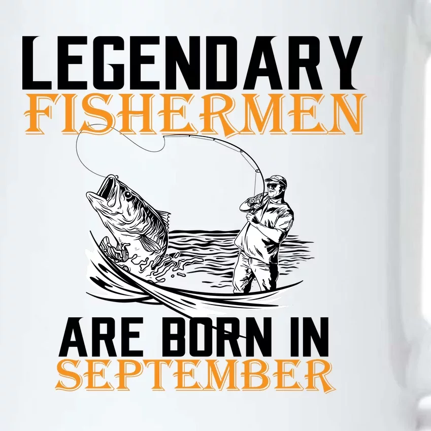 Legendary Fisherman Are Born In September Black Color Changing Mug