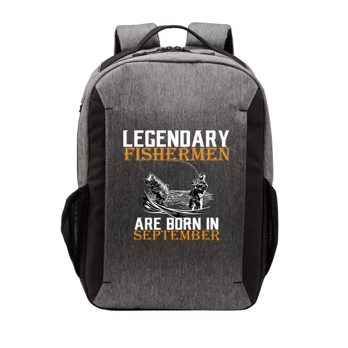 Legendary Fisherman Are Born In September Vector Backpack