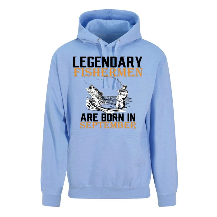 Legendary Fisherman Are Born In September Unisex Surf Hoodie