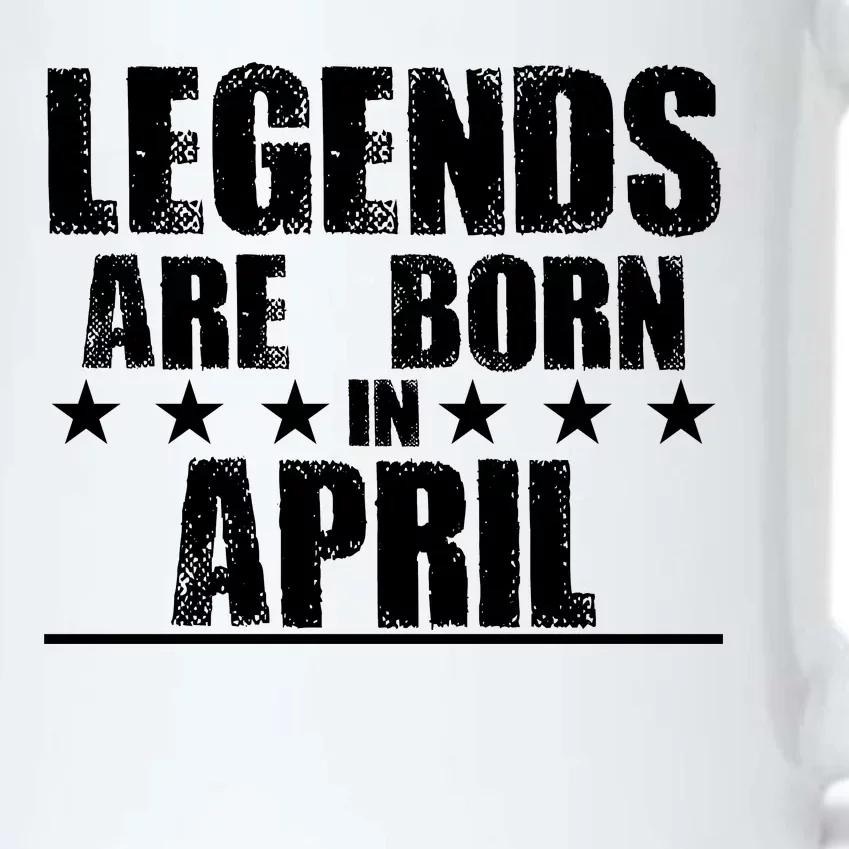 Legends Are Born In April Birthday Black Color Changing Mug