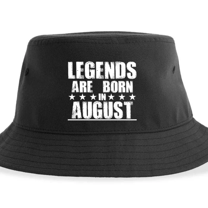 Legends Are Born In August Birthday Sustainable Bucket Hat