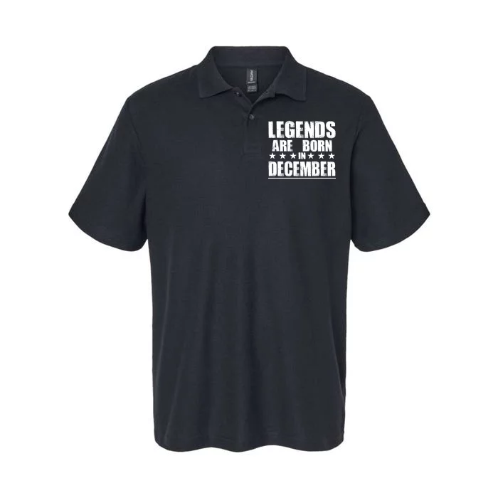 Legends Are Born In December Birthday Softstyle Adult Sport Polo