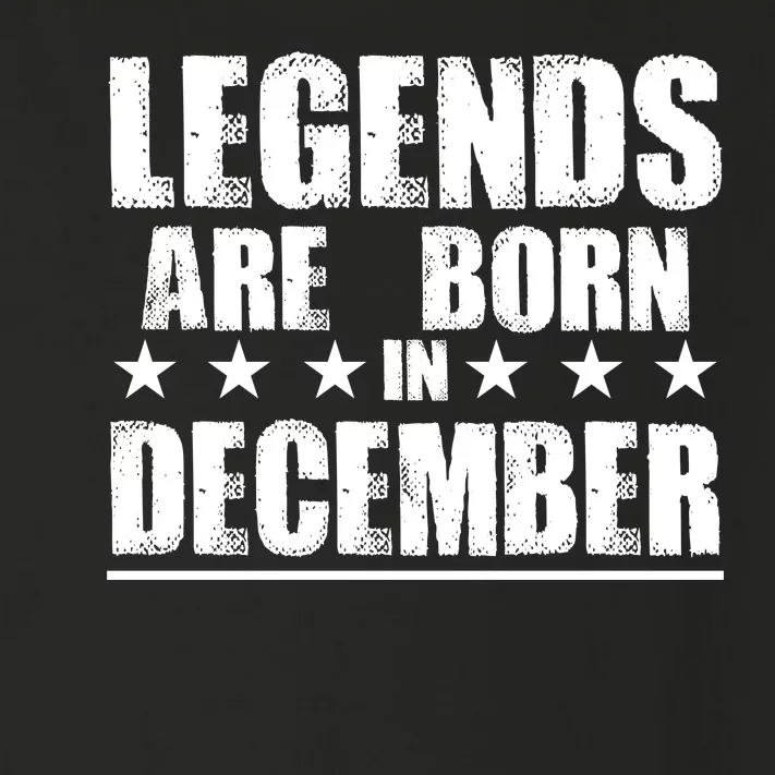 Legends Are Born In December Birthday Toddler Long Sleeve Shirt