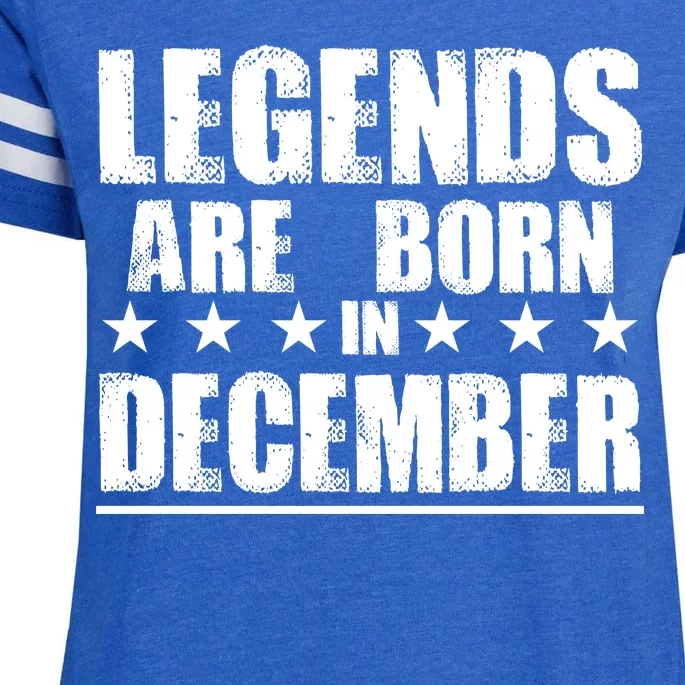 Legends Are Born In December Birthday Enza Ladies Jersey Football T-Shirt