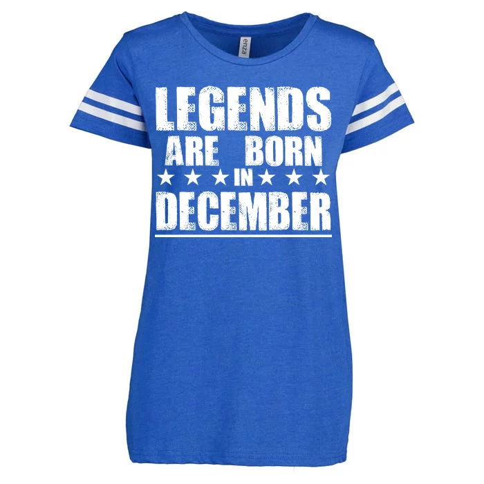 Legends Are Born In December Birthday Enza Ladies Jersey Football T-Shirt