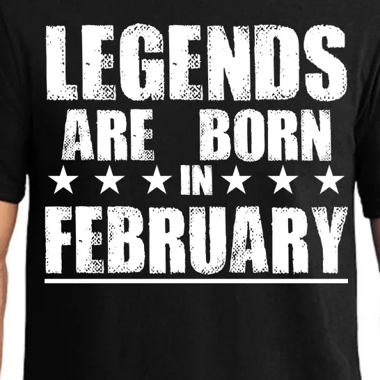 Legends Are Born In February Birthday Pajama Set