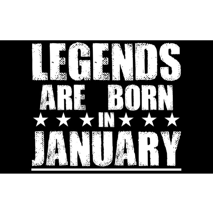 Legends Are Born In January Birthday Bumper Sticker