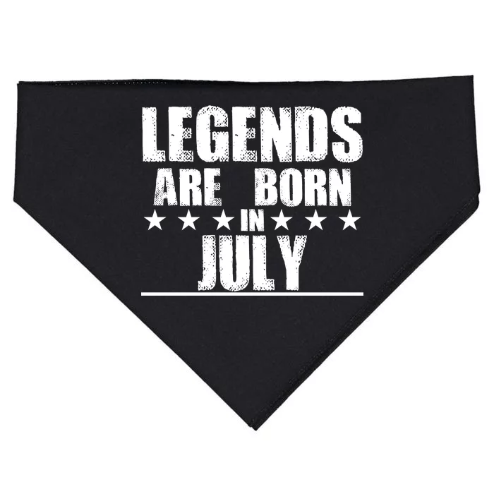 Legends Are Born In July Birthday USA-Made Doggie Bandana