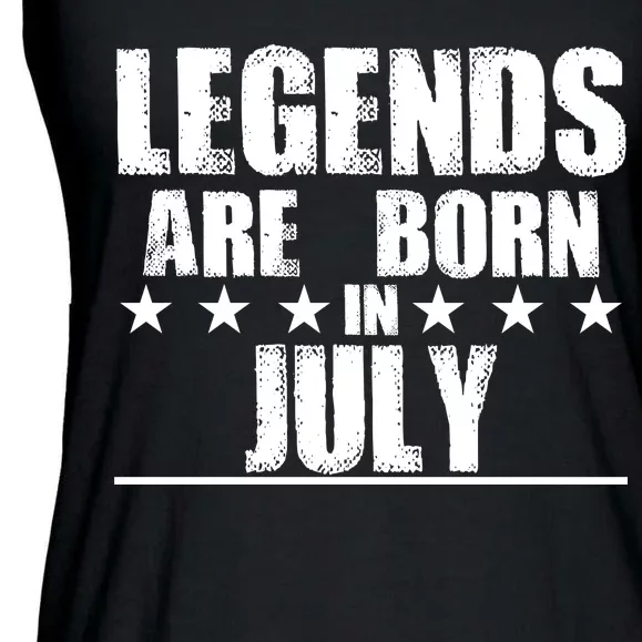 Legends Are Born In July Birthday Ladies Essential Flowy Tank