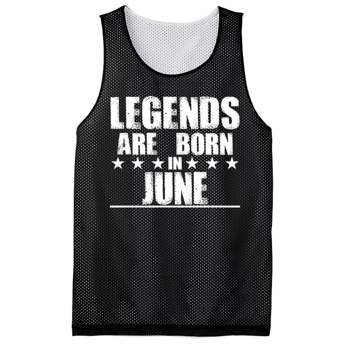 Legends Are Born In June Birthday Mesh Reversible Basketball Jersey Tank