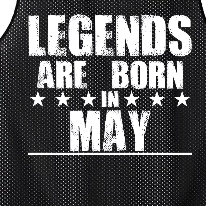 Legends Are Born In May Birthday Mesh Reversible Basketball Jersey Tank