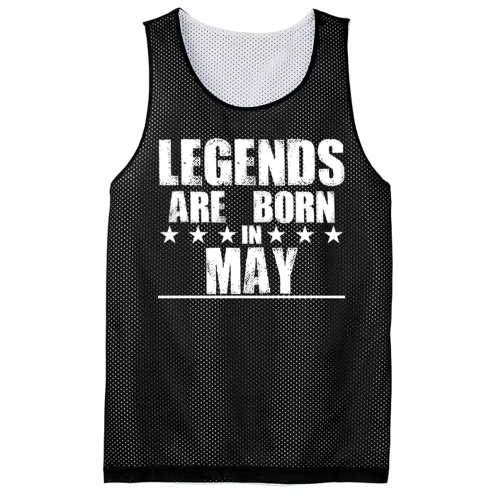 Legends Are Born In May Birthday Mesh Reversible Basketball Jersey Tank