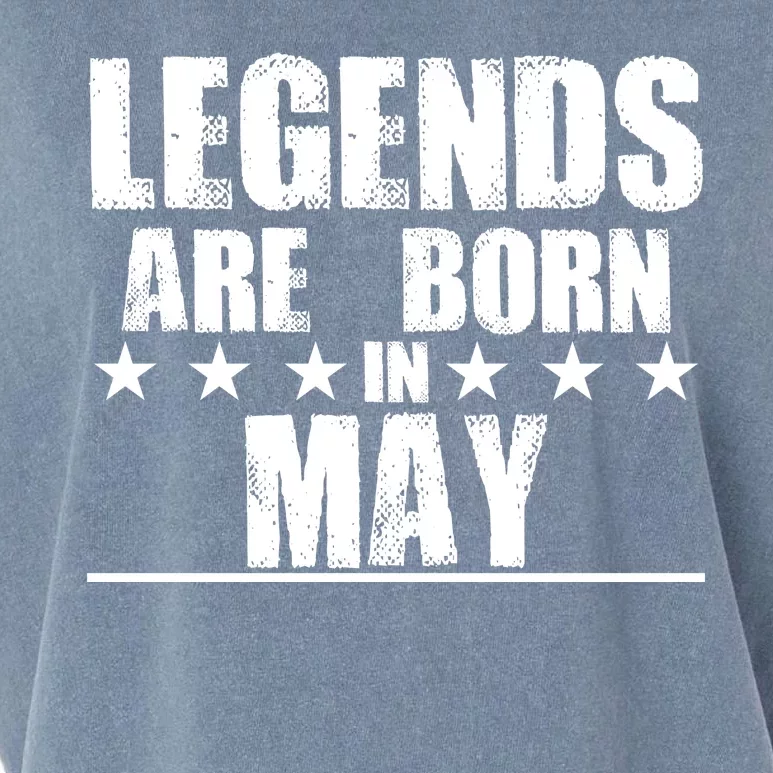 Legends Are Born In May Birthday Garment-Dyed Women's Muscle Tee