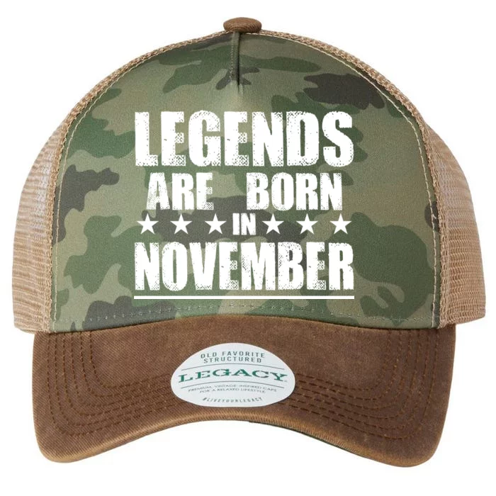 Legends Are Born In November Birthday Legacy Tie Dye Trucker Hat