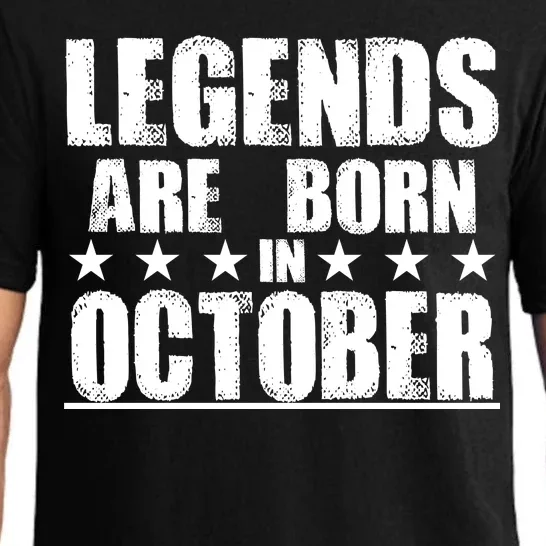 Legends Are Born In October Birthday Pajama Set