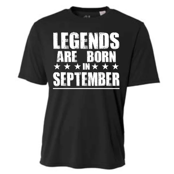 Legends Are Born In September Birthday Cooling Performance Crew T-Shirt