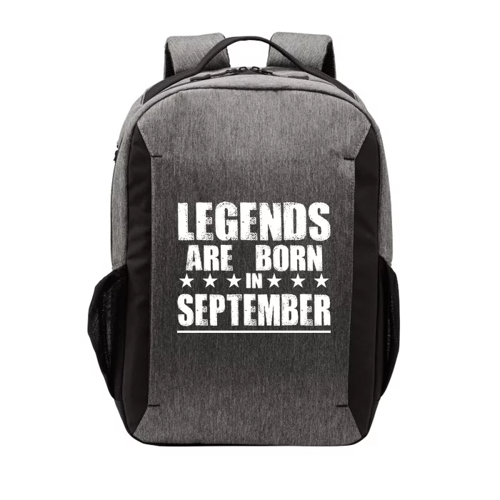 Legends Are Born In September Birthday Vector Backpack