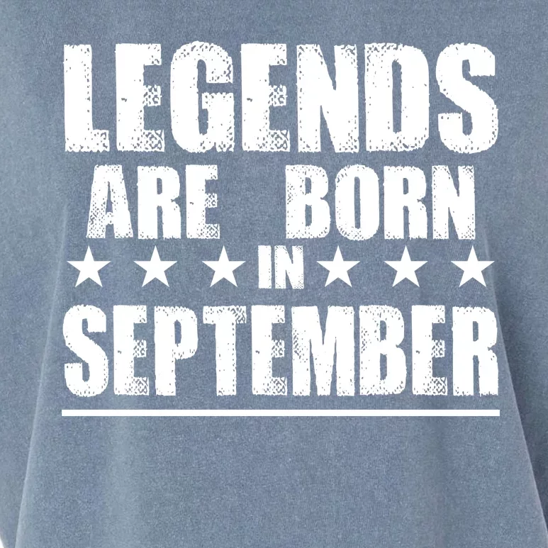 Legends Are Born In September Birthday Garment-Dyed Women's Muscle Tee