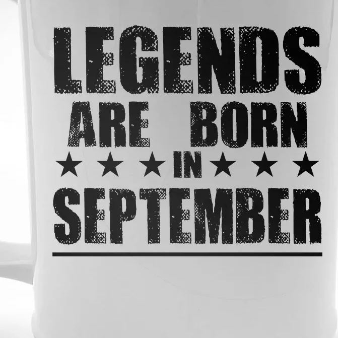 Legends Are Born In September Birthday Front & Back Beer Stein