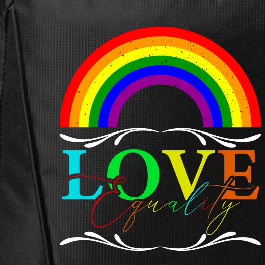 Love Equality Happy Pride Month Graphic City Backpack