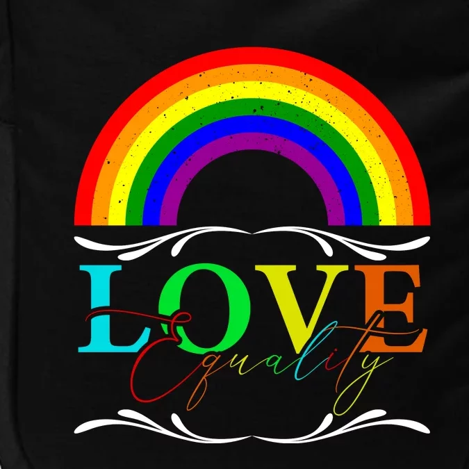 Love Equality Happy Pride Month Graphic Impact Tech Backpack