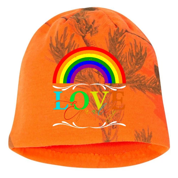 Love Equality Happy Pride Month Graphic Kati - Camo Knit Beanie