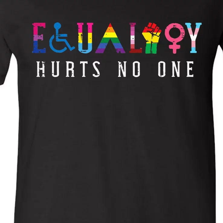 Lgbt Equality Hurts No One Pride Human Rights V-Neck T-Shirt