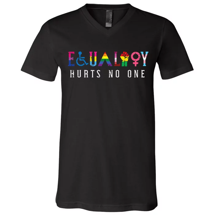 Lgbt Equality Hurts No One Pride Human Rights V-Neck T-Shirt