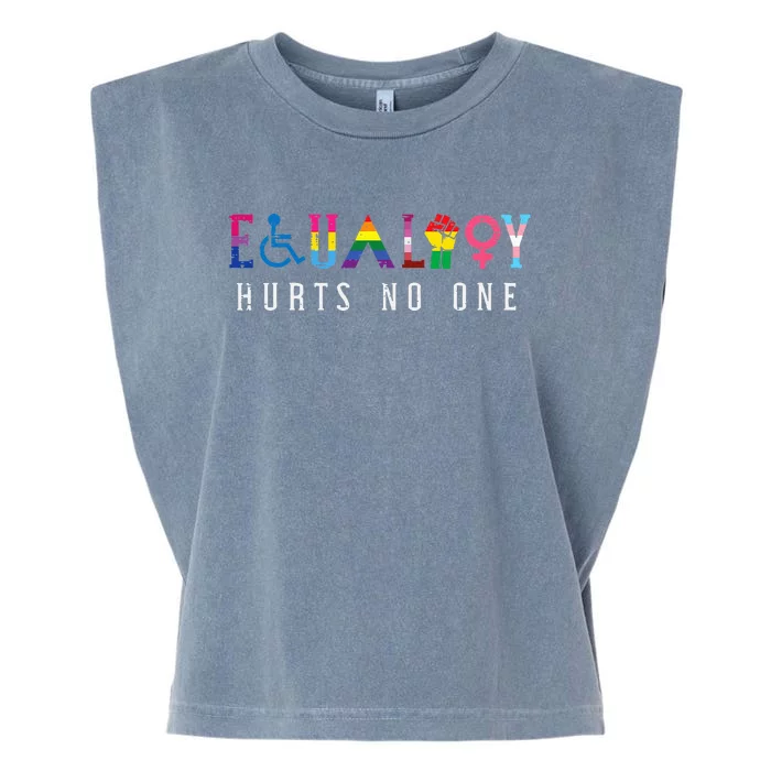 Lgbt Equality Hurts No One Pride Human Rights Garment-Dyed Women's Muscle Tee