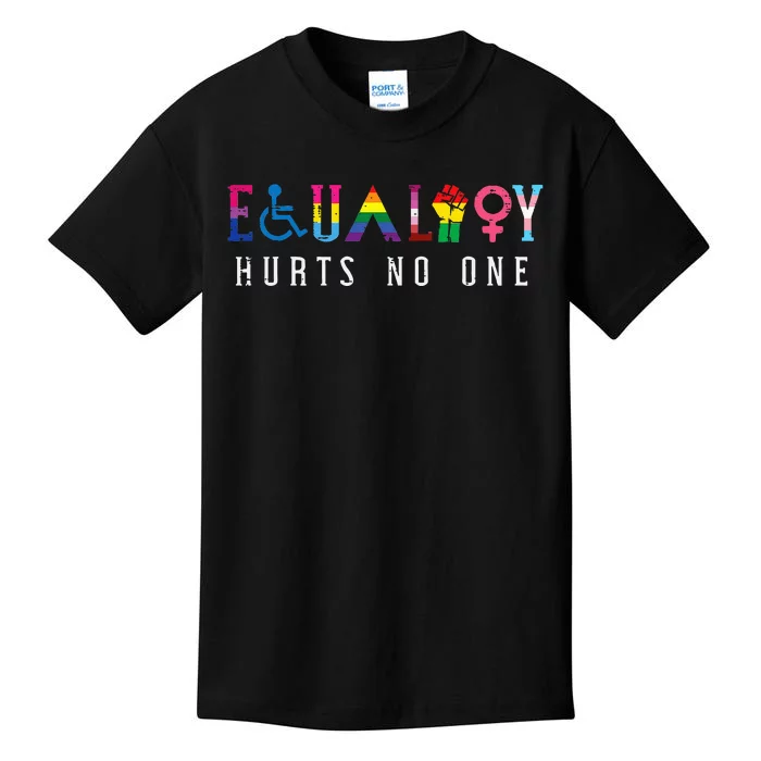 Lgbt Equality Hurts No One Pride Human Rights Kids T-Shirt