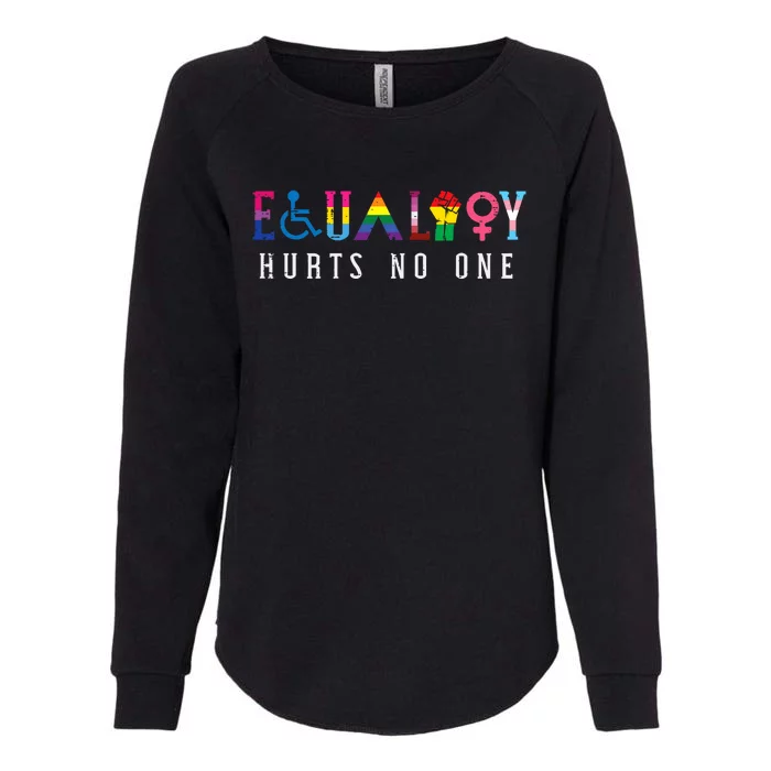 Lgbt Equality Hurts No One Pride Human Rights Womens California Wash Sweatshirt