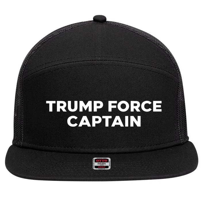 Limited Elizabeth Helgelien Wearing Trump Force Captain 7 Panel Mesh Trucker Snapback Hat