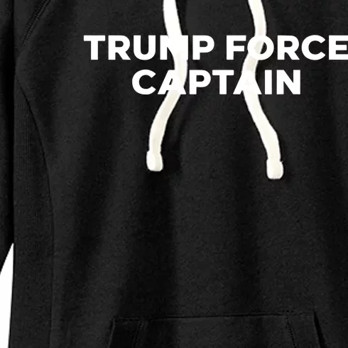 Limited Elizabeth Helgelien Wearing Trump Force Captain Women's Fleece Hoodie