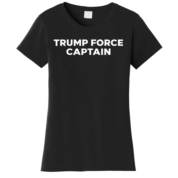 Limited Elizabeth Helgelien Wearing Trump Force Captain Women's T-Shirt